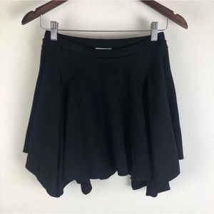 Intermix Mason black asymmetrical skirt